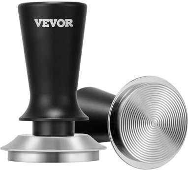VEVOR Tampon à expresso, 51 mm, presse à café à ressort en acier inoxydable, tamper à expresso pour barista, 13,6 kg, avec poignée antidérapante en alliage d'aluminium, cadeaux pour amateurs de café