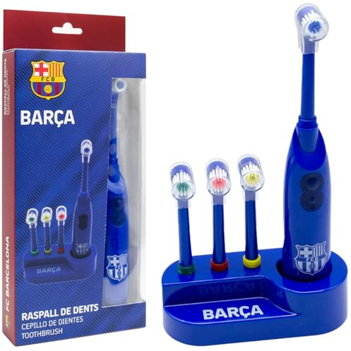 Cepillo de Dientes Barcelona FC Eléctrico Automático con 4 Cabezales Intercambiables | Producto Oficial