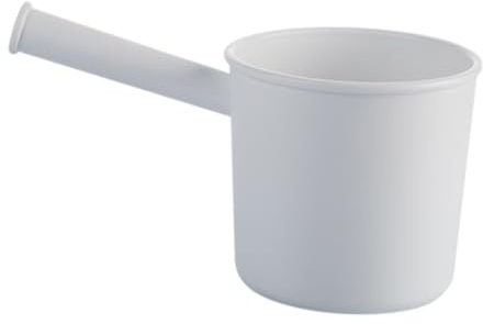 Luxshiny 1pc Handle Water Ladle Ergonomic Plastic Scoop for Kitchen Use for Boiling Soup and Washing Vegetables Capacity Design White