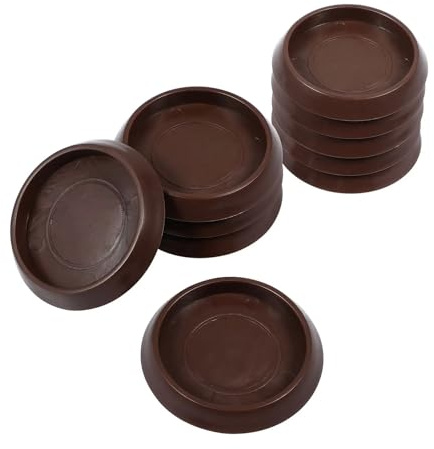 SparklWLeaf Lot de 10 Patins à roulettes en Plastique for Meubles, Petits chaperons Rouges, Protections de Sol, Coussinets de Pieds de lit, empêche Les Roues de Rouler pour Les Meubles
