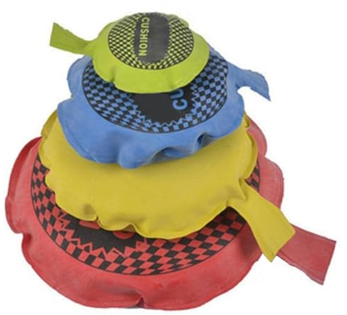 EDHA Whoopee Cushion - Cojín para pedos - 4 piezas - Divertido bolsillo para pedos - Artículos de broma - Juguete inflable para pedos - Cumpleaños - Foolín - Sonidos divertidos Color aleatorio