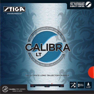 Stiga - Revêtement pour Raquette de Tennis de Table Calibra Lt - Noir Max