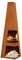 Ben&Camilla Gartenkamin Sanga in Edelrost Optik Cortenstahl XL 150 x 44 x 44 cm | extra robust | Feuerschale Feuerkorb Terrassenofen Gartenofen Feuerstelle Feuersäule Feuerskulptur