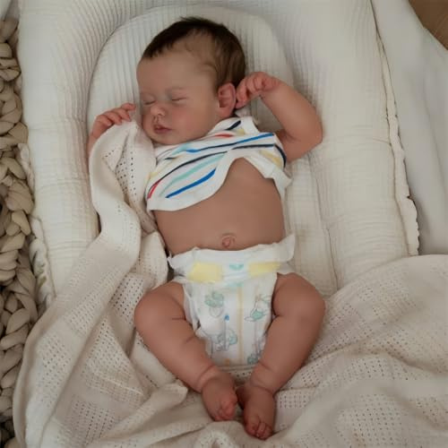 MAIHAO 20 tum 50 cm realistiska dockor reborn babydockor flicka tvättbar silikonkropp dolls pojke realistic toddler babys Ser ut som en riktig bebis