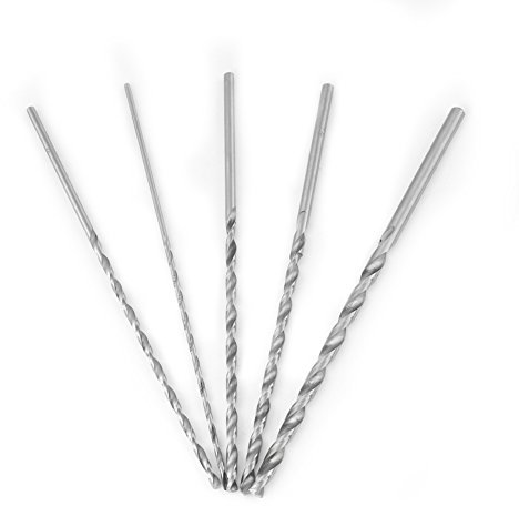 Twist Drill Bit, Straight Long Wood Drill Bits, Impact Drill Bit Set, Metal HSS Twist Drill Bits, Extra Long High speed Steel Straight Shank Twist Drill Bit Tool 2-5mm For Wood