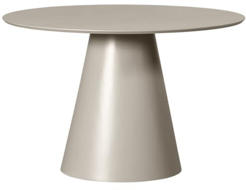 WOOOD Jorre Esstisch Rund Ø120 cm - Antik Beige - Esszimmertisch aus MDF Holz Küchentisch Esszimmer - 76x120x120 cm