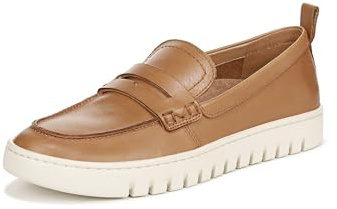 Vionic Women's Uptown Loafer Camel Leather 7 W