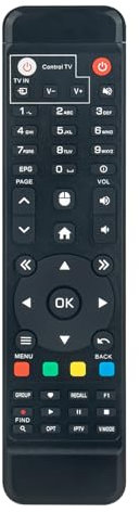 VINABTY Reemplazar el Control Remoto Adecuado Amiko 4K Ott Receiver 4K UHD Streaming Media Player