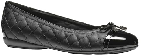 Geox Women's D Annytah B Ballet Flat, Black, 8 UK