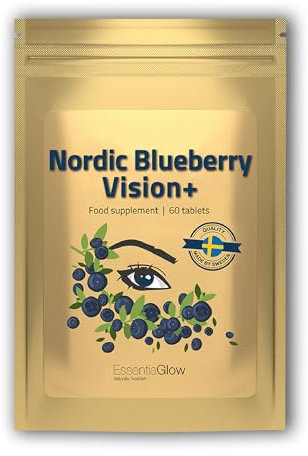 60 Heidelbeer Augenvitaminen Tabletten | mit Anthocyane, Lutein & Zink | 800mg / Tagesdosis aus 200mg Blaubeerextrakt | Augengesundheit & Sehkraftunterstützung | Natürlich & Vegan | 1 Monats Vorrat
