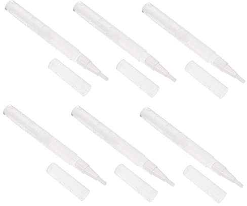 Didiseaon 6 Pezzi Penna Cosmetica Vuota per Lucidalabbra, Pp, 3ml, Piccola e Comoda, per Viaggi di Lavoro e Uso Quotidiano