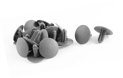 A ABSOPRO Clips de fixation de panneau de garniture à rivets 6,5x5mm pour voiture gris (lot de 20)