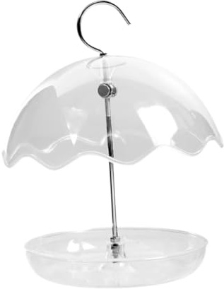 KESOTO Mangiatoia per Uccelli con Cupola, mangiatoie per Uccelli per Giardino, terrazza, Albero, Cortile, Balcone