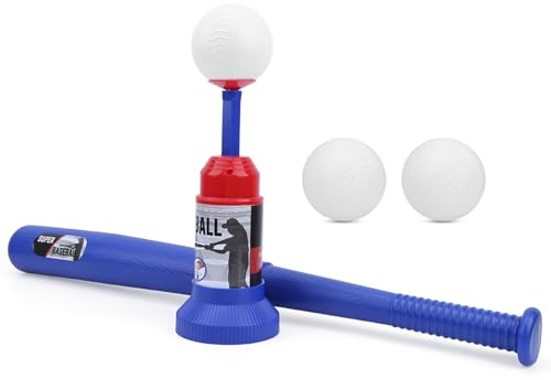 Vistreck Juego de Pelotas de Béisbol Juguete - Lanzador Béisbol Semiautomático para Niños con Bate y Pelotas (777-607)