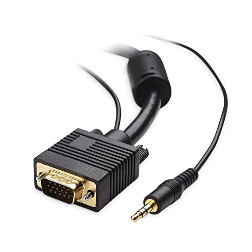 Cable Matters VGA Cable with Audio, SVGA Monitor Cable, 15ft
