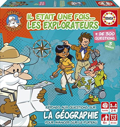 Educa - 17354 - Mini Jeu Il Etait Une Fois… Les Explorateurs Noir