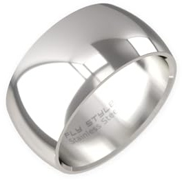 Fly Style Breiter Edelstahl Bandring - Herren Damen Daumenring - Hochwertiger Verlobungs- und Ehering
