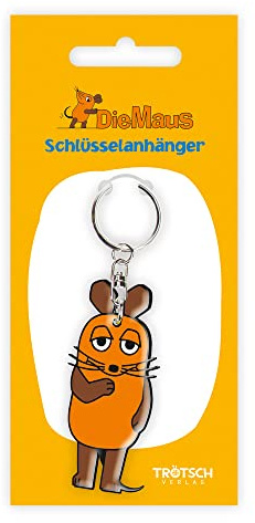 3D-Schlüsselanhänger Die Maus aus der Sendung mit der Maus: Taschenanhänger Schlüsselringanhänger