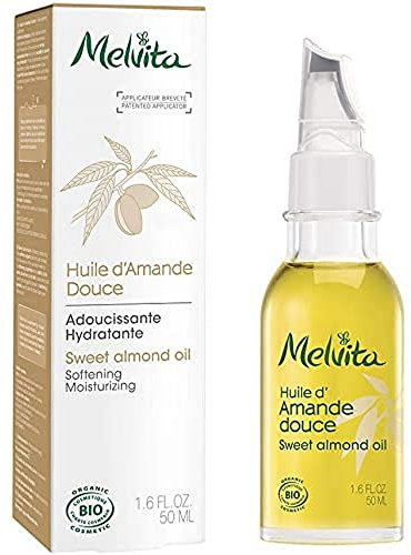 Melvita - Olio di Mandorle Dolci - Oli di Bellezza - Idratante e Addolcente per Pelli Secche - Flacone da 50 ml