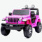 Licensed Jeep Wrangler Rubicon 12V Ride On Children’s Jeep with 2.4G Bluetooth Parental Remote Control - Pink