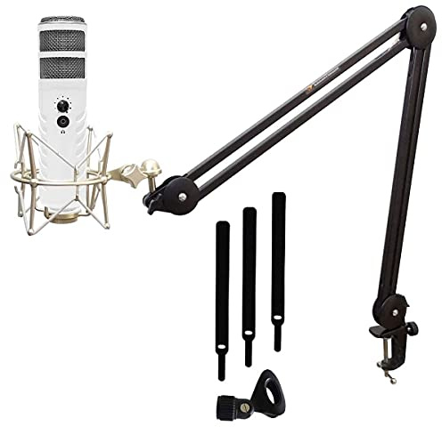 Rode Podcaster MKII USB radiomikrofon keepdrum MS138 mikrofonarm MS088 mikrofonspindel