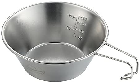 HUIOP Stainless Steel Camping Sierra Cup Lightweight Compact Camping Pot Hiking Coffee Mug Bowl Cup,Camping Bowl