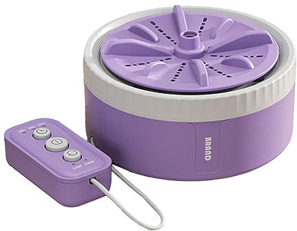 Roadoor Tragbare Waschmaschine, tragbare Mini-Geschirrspüler für Waschbecken, Turbinenwaschmaschine mit USB, Ultraschallwaschmaschine für Zuhause, Geschäft, Reisen, Studentenzimmer, Wohnmobil Violett
