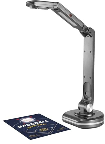 Bärbar högupplöst bokskanner 2-i-1 USB Dokumentkamera Bokskanner, webbkamera med Auto HD Max. A3 skanning LED-ljus for Live Demo Teaching Conference