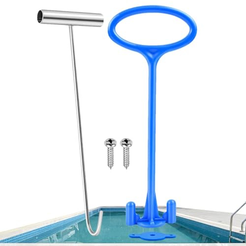Skimmerkorghandtag, poolfilterkorghandtag, skimmerkorgkrok för poolfiltrering, multifunktionellt poolrengöringsverktyg för trädgården, poolskimmer-korghandtag, poolskimmer-korghandtag