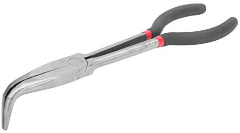 Generic Pinze a Becchi Mezzotondi Durevole Acciaio per Utensili con Morsetto Temprato Ad Alta Temperatura per Lavori Al Tornio Utensili Manuali 11 Pollici