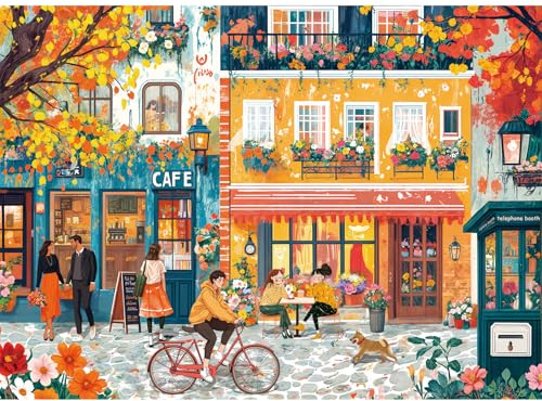 HUADADA Puzzle de 500 pièces, puzzle classique cadeau, route chaude, 500 pièces, puzzles à partir de 14 ans