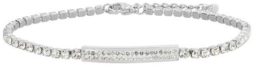 Akzent Armband Damen - Premium Armband Damen in Silber aus Edelstahl, 100% Wasserfest & Hautverträglich