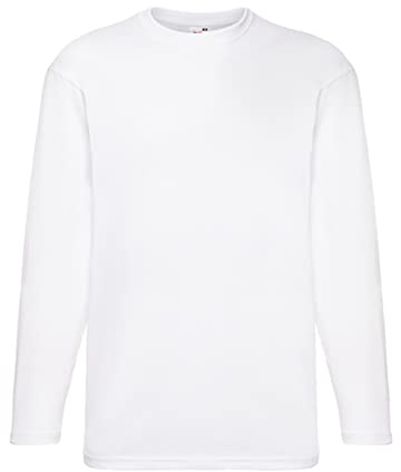Fruit of the Loom 61-038-0 Long-Sleeved T-Shirt - White - Large