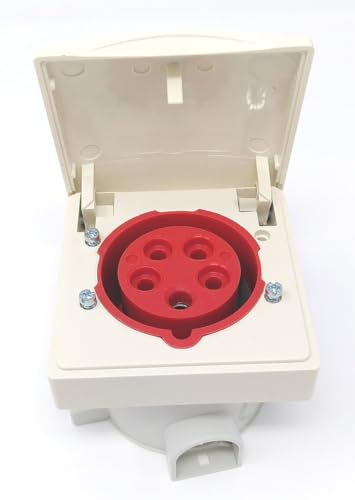Walther Werke Wandsteckdose 416 16A 5p. 400V 6h IP44 MONDO CEE/SCHUKO-Architekturprogramm (IP44) 4015609000593