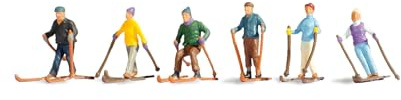 Noch - 15828 - Modélisme Ferroviaire - Skieurs - 6 Figurines