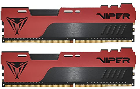 Patriot Memory Viper Elite II DDR4 64GB (2x32GB) 3200MHz Gaming Arbeitsspeicher KIT Schwarz/Rot