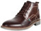 ANUFER Hombres Antiguo Piel Genuina Botines con Cordones Botas de Moto Chukka Café SN01801D EU40