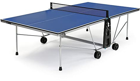 CORNILLEAU Sport Indoor - Tischtennisplatte - klappbar, stabile Konstruktion, TÜV geprüft, platzsparend & mobil für Freizeit, Schule & Training (100 Indoor)