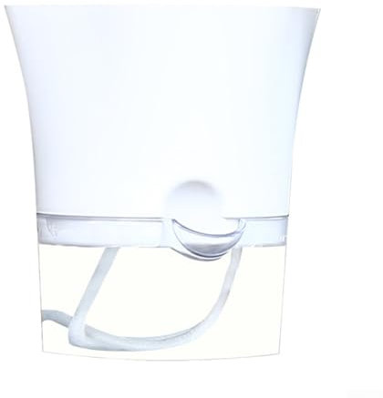 Vasi per piante autoirriganti, set di vasi da fiori in plastica con grande stoccaggio dell'acqua, cavo di riserva e labbro di irrigazione, vaso traspirante e degradabile per interni ed esterni (L)