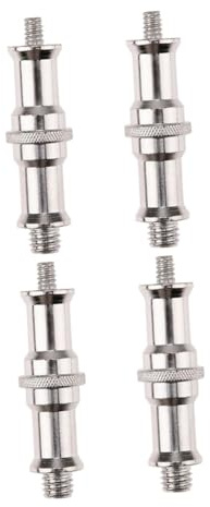 BAZEITFLOW 4 Piezas Adaptador Rosca Macho Tornillo Espárrago para Trípode Cámara Accesorios Flash Estudio