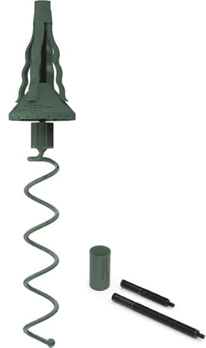 Asta di stabilizzazione regolabile per punte dell'albero di Natale – Stablestar con base universale in metallo, facile da montare, mantiene la stella o la punta perfettamente dritta