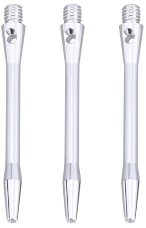 TOBBOMEY Lot de 10 Tiges De Fléchettes en Alliage D’Aluminium 48 Mm Argenté, Filetage 2ba Standard, Accessoires Jeu De Fléchettes Professionnel, Équipement Sportif Salle De Loisirs