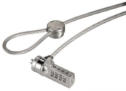 Hama Notebook-Zahlenschloss (4-stellig) leicht, Silber