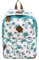 F|23, Urban Survival Rucksack, BxTxH: 31x17x42 cm, Inkl. 2 Seitentaschen, 22 Liter, Palm, Weiß/Türkis, 30022-7