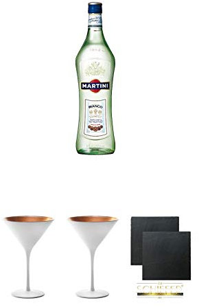 Martini Bianco Vermouth 1,0 Liter + Geschenkset