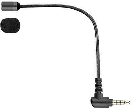 BOYA PC-Schwanenhalsmikrofon, 3,5 mm, omnidirektionale Verriegelung, Mini-Schwanenhals, flexibles Audio-Mikrofon für iOS, iPhone X, 8, 7, 6, 5, Samsung Galaxy, PC, Tablet, Windows, externes Mikrofon