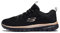 Skechers Femme Graceful-Get Connected Baskets, Noir Rose Gold, 38.5 EU