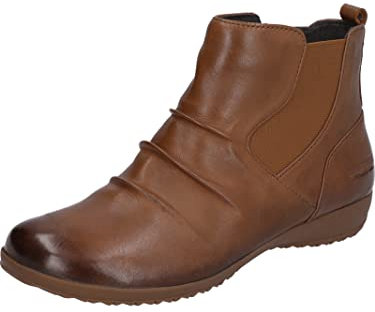 Josef Seibel Damen Chelsea Boots Naly 60, Frauen Stiefeletten,Weite G (Normal),Stiefel,Bootee,Booties,halbstiefel,Braun (Cognac),37 EU