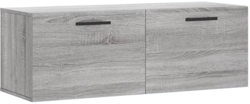 vidaXL Armoire Murale, Placard Suspendu avec Rangement, Meuble Flottant de Salon Salle de Séjour Intérieur, Moderne, Sonoma Gris Bois d'Ingénierie