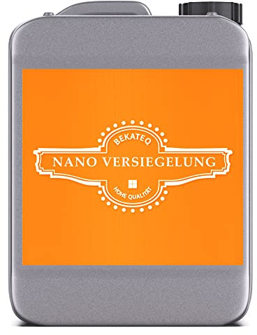 Nano Versiegelung farblos für Holz, Dachziegel, Beton, Fassade, Metall - Abperleffekt, scheuerbeständig, schnelle Trocknung, geruchsarm, hohe Reichweite - BEKATEQ BE-450 (5l)